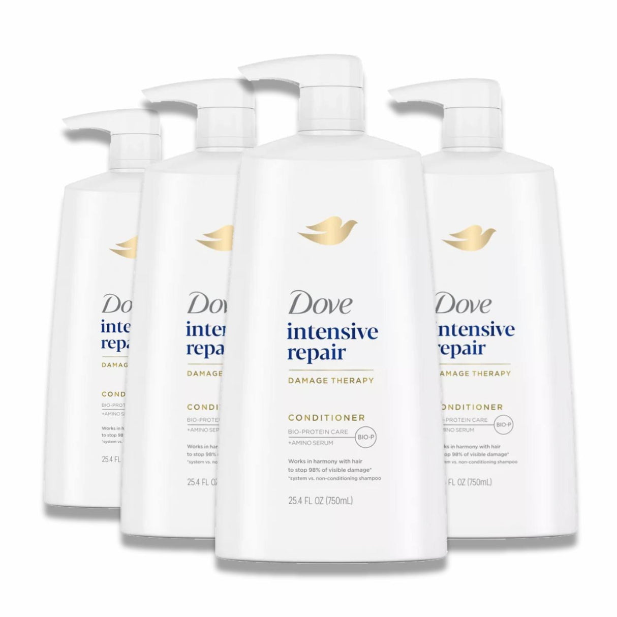 Dove - Beauty Intensive Repair Conditioner for Damaged Hair - 25.4 Oz - 4 Pack