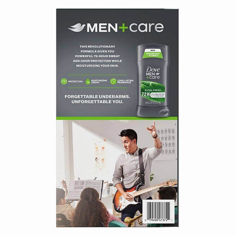 Dove Men+Care Antiperspirant Deodorant, Extra Fresh - 2.7 Oz - 4 Pack Contarmarket