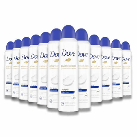 Dove Original Clean Dry Spray Antiperspirant - 3.8 Oz - 12 Pack Contarmarket