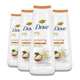 Dove - Body Wash Pampering Shea Butter & Warm Vanilla - 20 Oz - 4 Pack