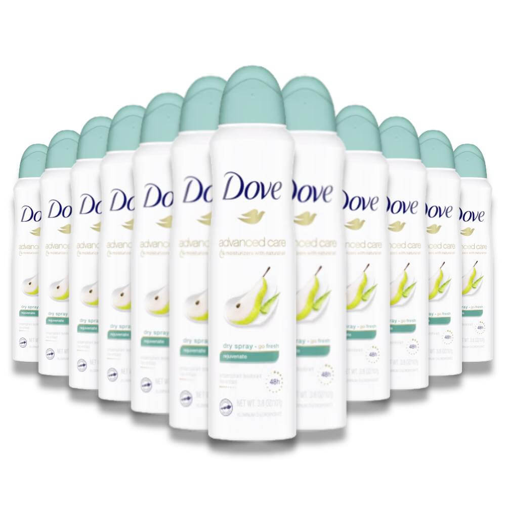Dove Rejuvenate Dry Spray Antiperspirant - 3.8 Oz - 12 Pack Contarmarket