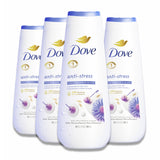 Dove - Anti-Stress Body Wash - Blue Chamomile & Oat Milk - 20 Oz - 4 Pack