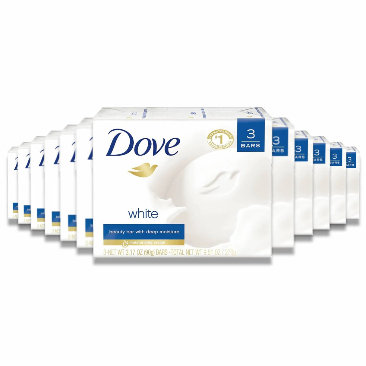 Dove - Beauty Bar Soap, White - 3.17 Oz - 3 Ct - 12 Pack