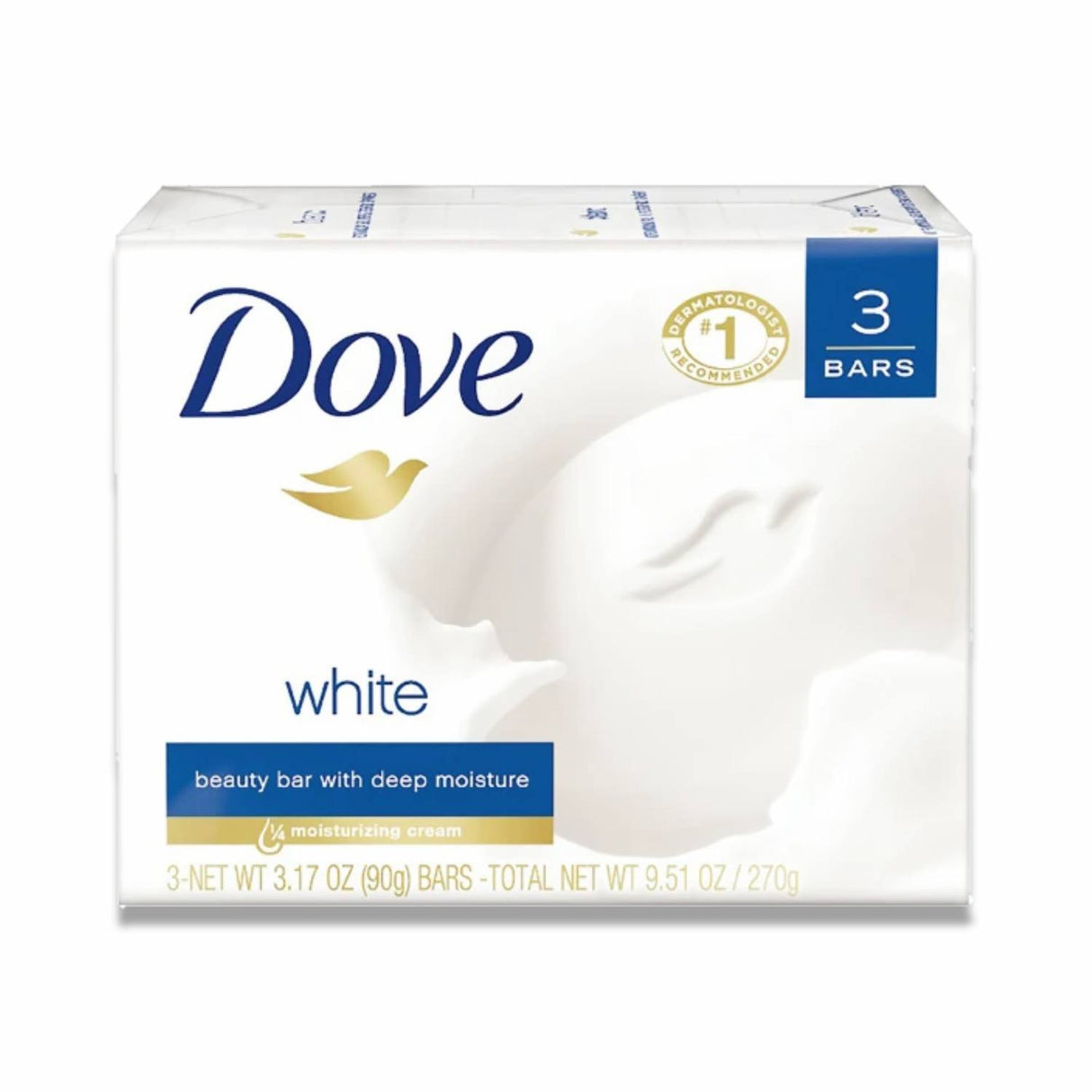 Dove - Beauty Bar Soap, White - 3.17 Oz - 3 Ct - 12 Pack