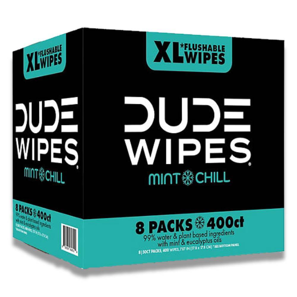 Dude Wipes Flushable Wipes - Extra Large, Mint Chill (400 Ct) Contarmarket