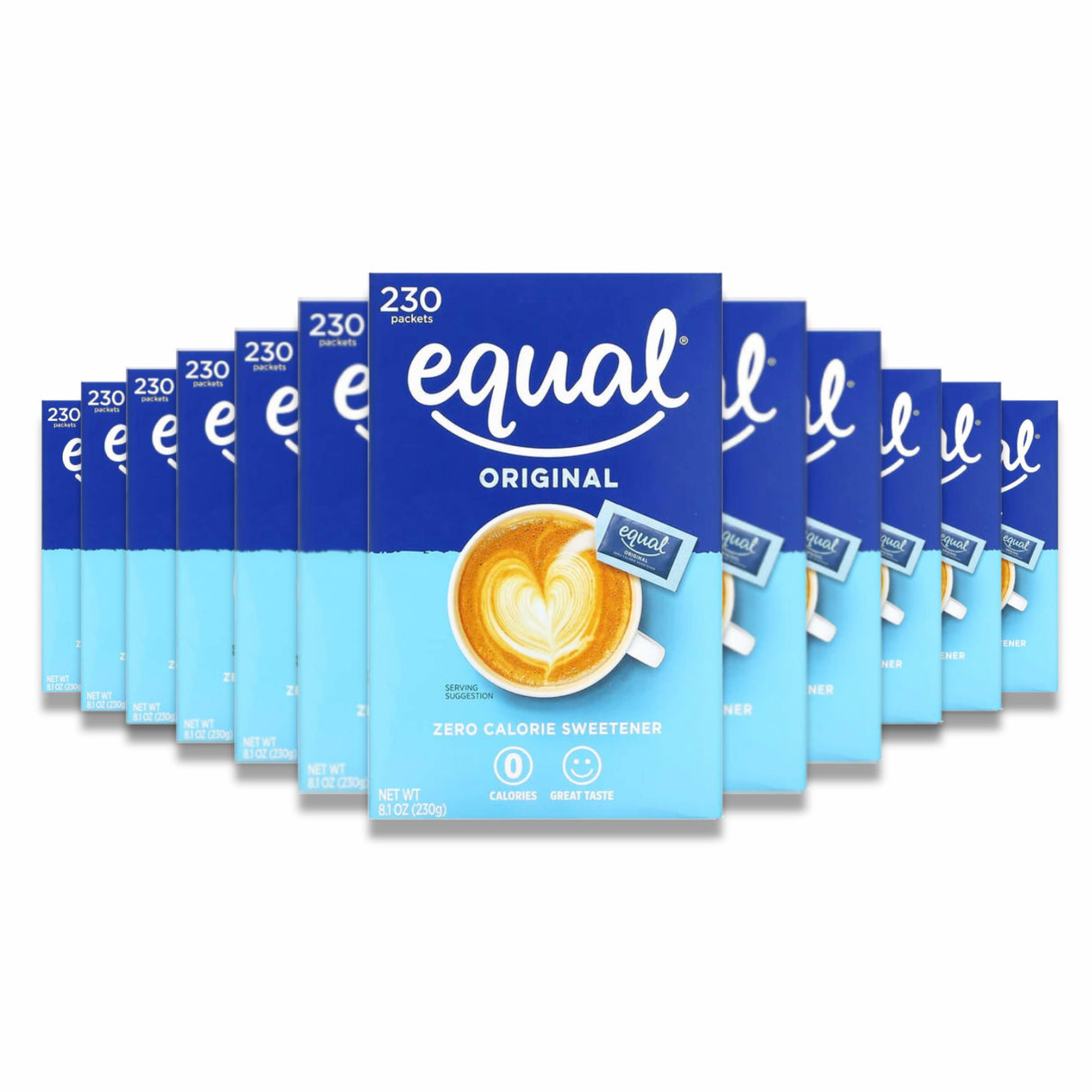 Equal - Zero Calorie Sweetener, Original - 230 Packets - 12 Pack