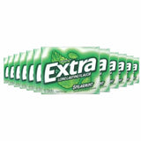 Extra - Sugar Free Gum, Spearmint - 10 Pack, (15 Sticks Each) - 12 Pack