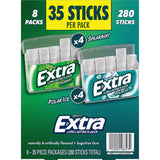 Extra - Polar Ice & Spearmint Sugar Free Chewing Gum Variety Pack - 8 Pack