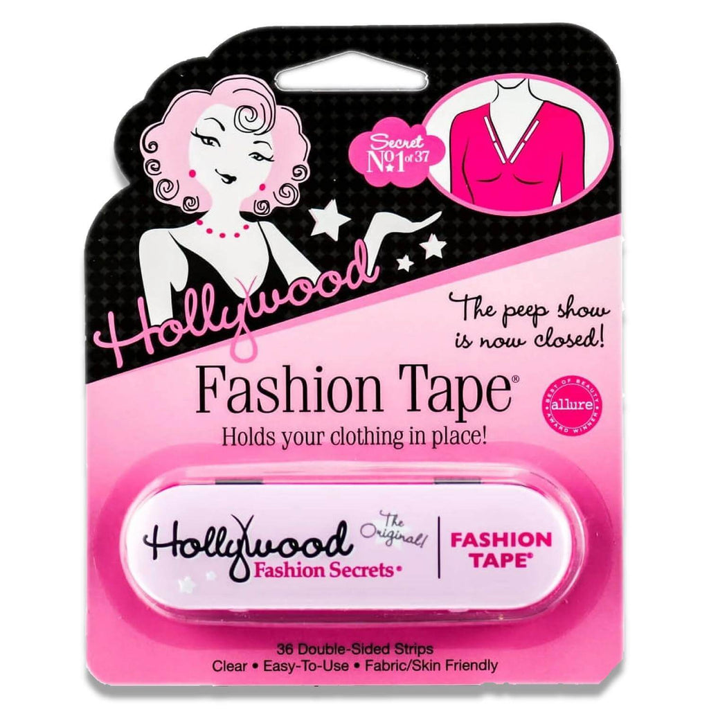 Hollywood Fashion Secrets Double Stick Fashion Tape Tin 36 Strips 12 Pack Contarmarket