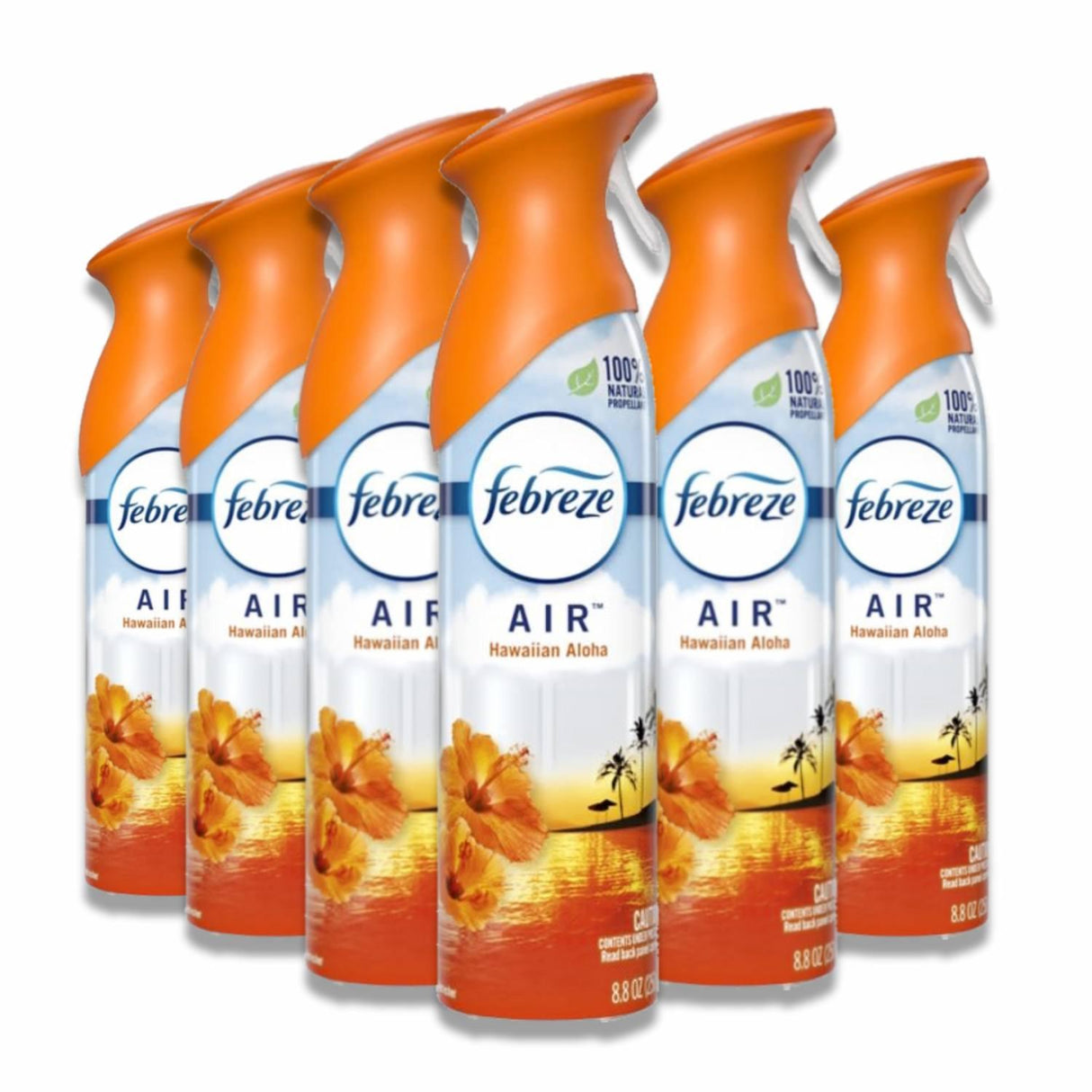 Febreze -Odor-Fighting Air Freshener, Hawaiian Aloha - 8.8 Oz - 6 Pack