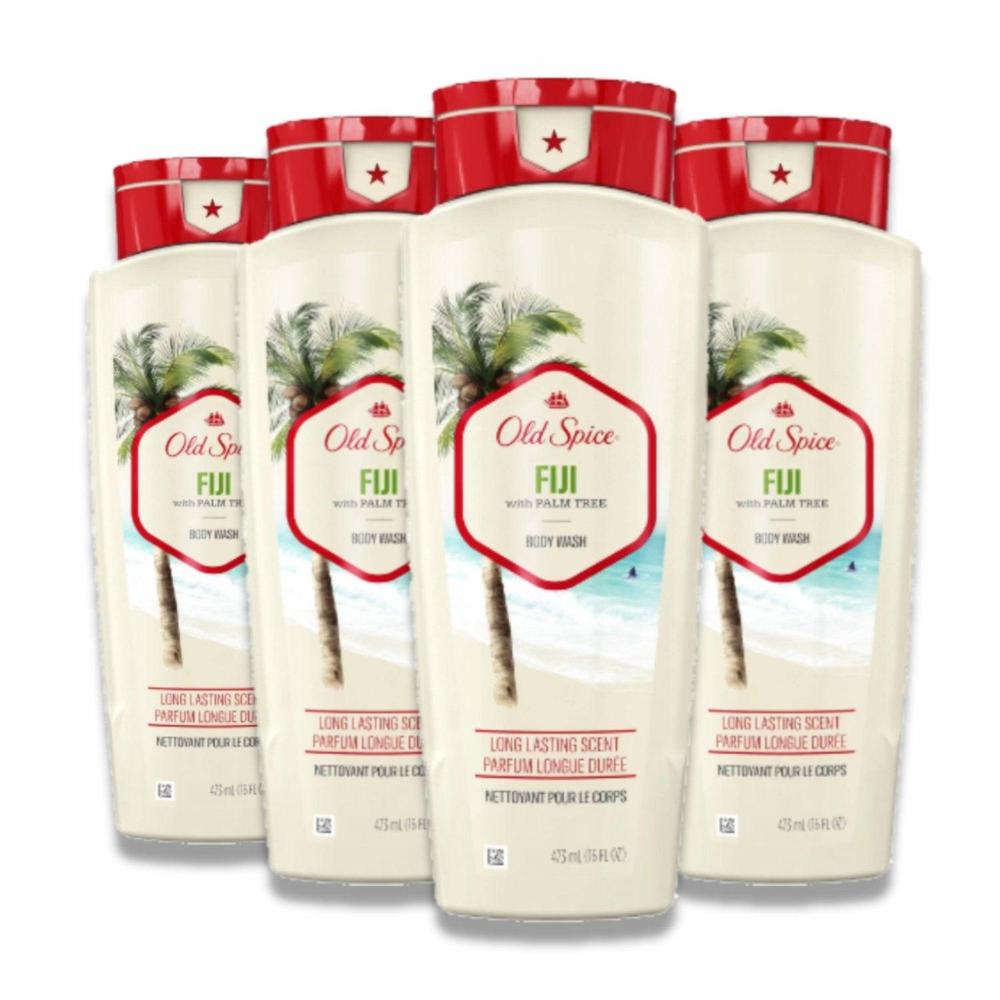 Old Spice - Fresh Collection Fiji Scent Men's Body Wash - 16 Oz - 4 Pack