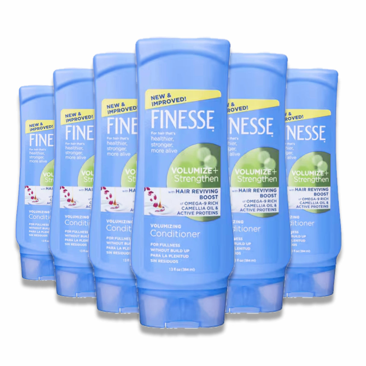 Finesse - Self Adjusting Beautiful Volume Hair Conditioner - 13 Oz - 6 Pack