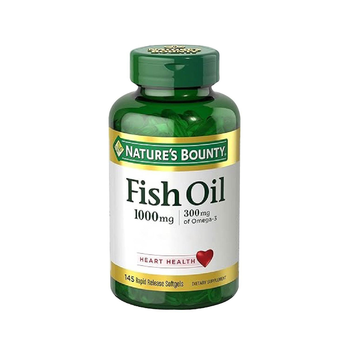 Nature's Bounty - Fish Oil, 1000 mg -145 Softgels - 12 Pack