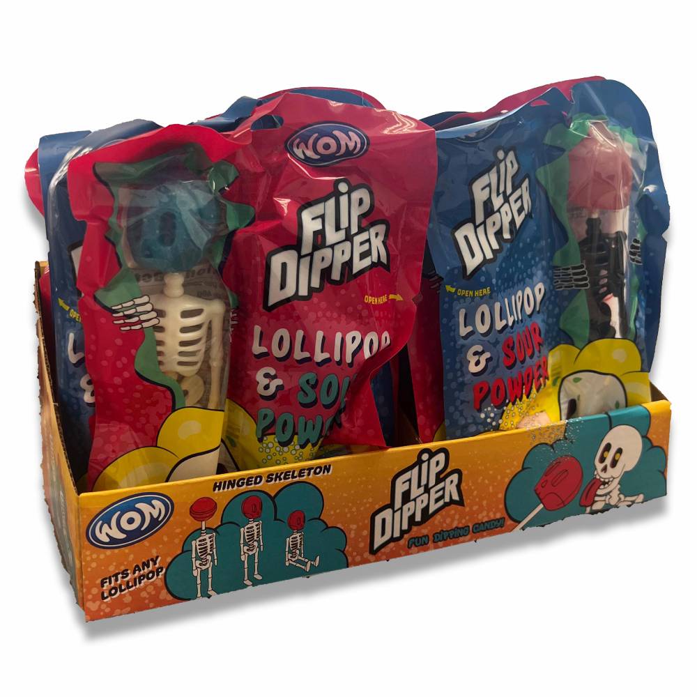 Wom -  Flip Dipper, Fun Dipping Candy - 18 Ct Each