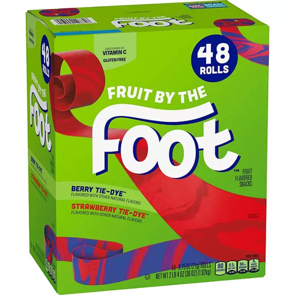 Fruit By The Foot Tie-Dye Variety Pack Snacks - 48 pks