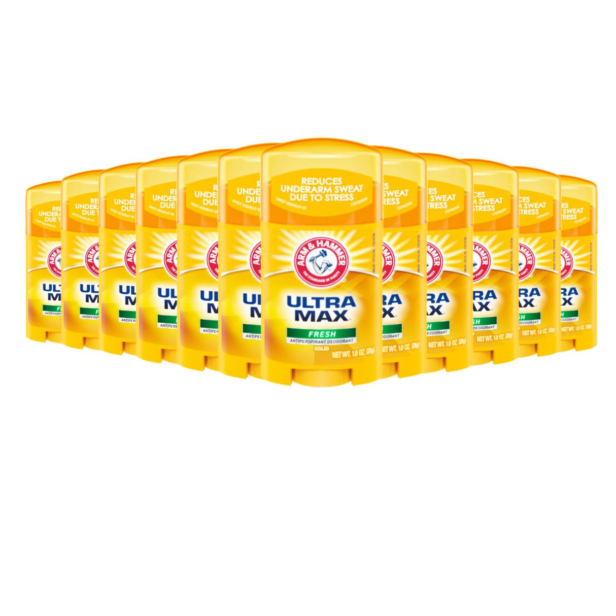 Arm & Hammer  Deodorant UltraMax Solid Fresh Scent 1 oz - 12 Pack
