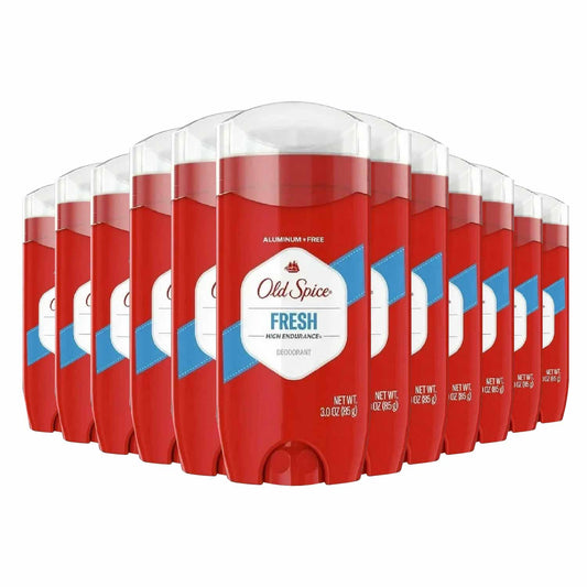 Old Spice High Endurance Deodorant Fresh Scent 3 Oz -12 pack