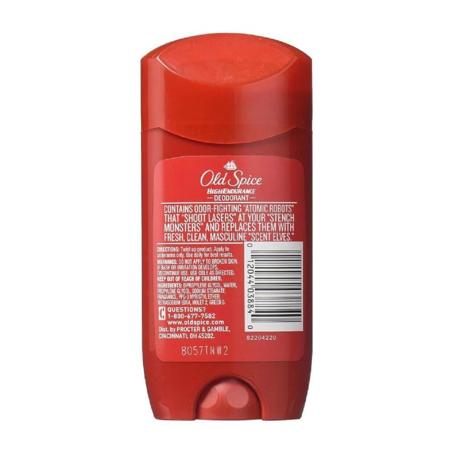 Old Spice High Endurance Deodorant Fresh Scent 3 Oz -12 pack