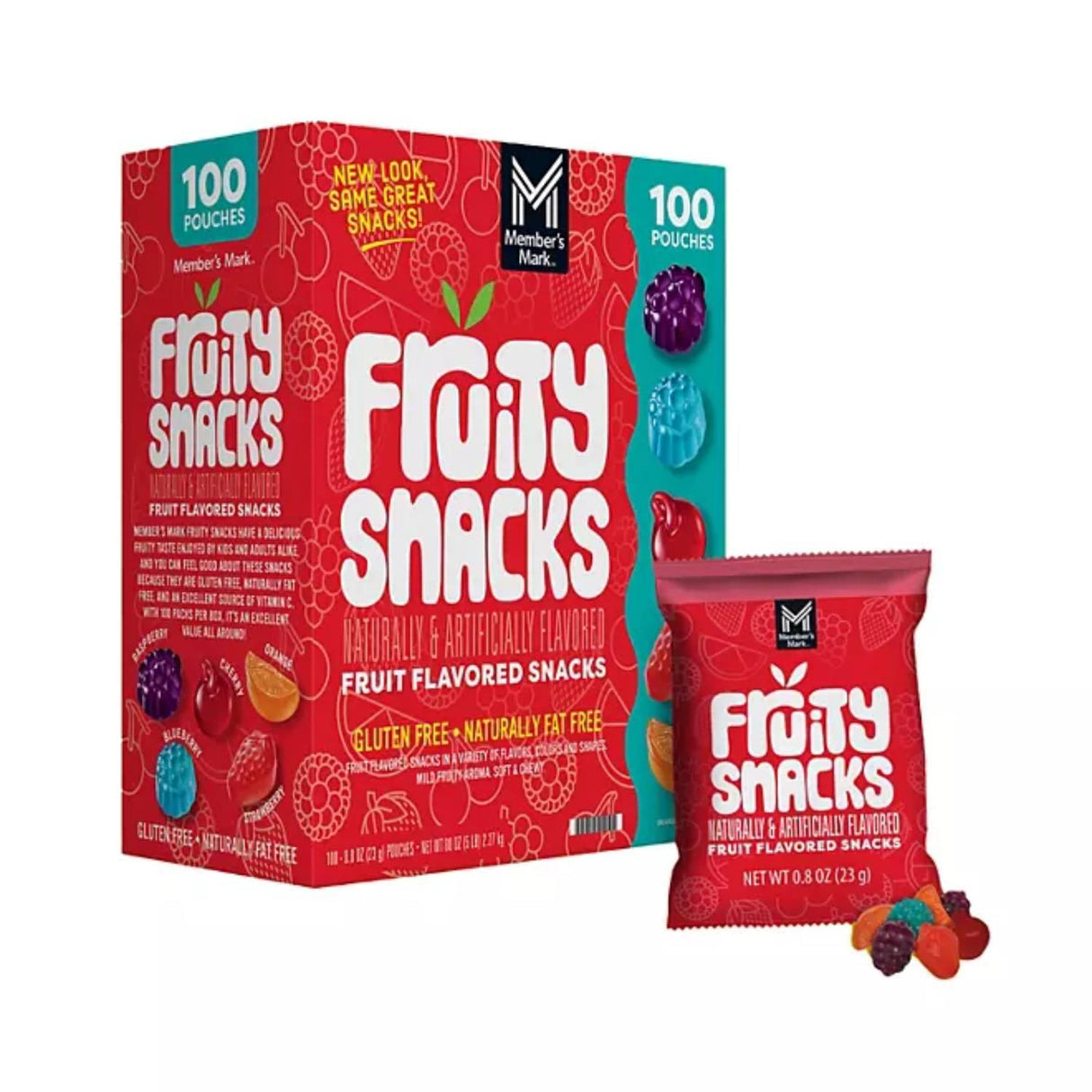 Fruity Snacks - 0.8 Oz - 100 Pack