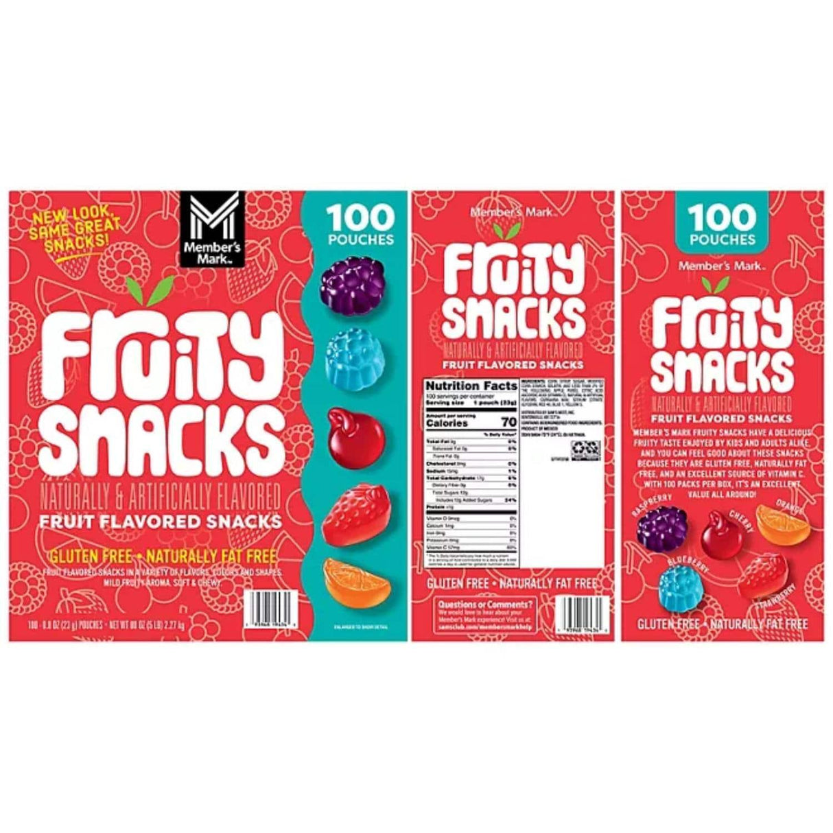 Fruity Snacks - 0.8 Oz - 100 Pack