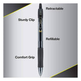 Pilot G2 Retractable Premium Gel Ink Roller Ball Pens, Fine Point, Black Ink 5 ea - 12 Pack