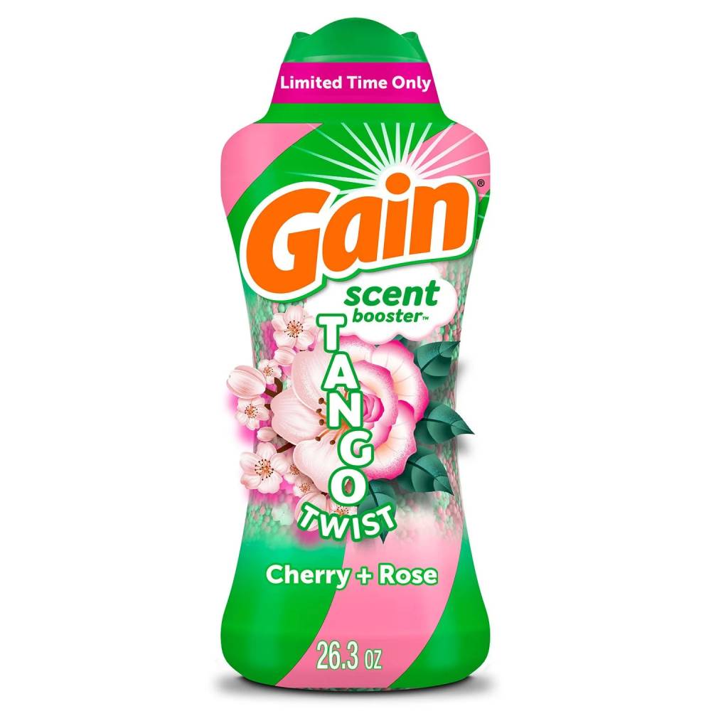 Gain - Tango Twist Laundry Scent Booster Beads, Cherry and Rose Scent - 26.3 Oz Each