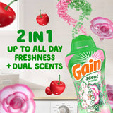 Gain - Tango Twist Laundry Scent Booster Beads, Cherry and Rose Scent - 26.3 Oz Each