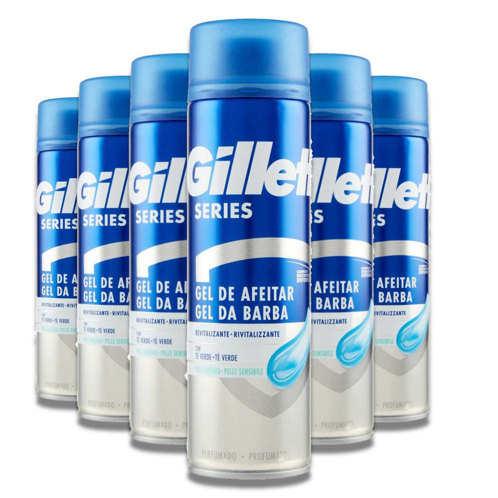 Gillette Series Revitalizing Shave Gel - 200 ml - 6 Pack Contarmarket