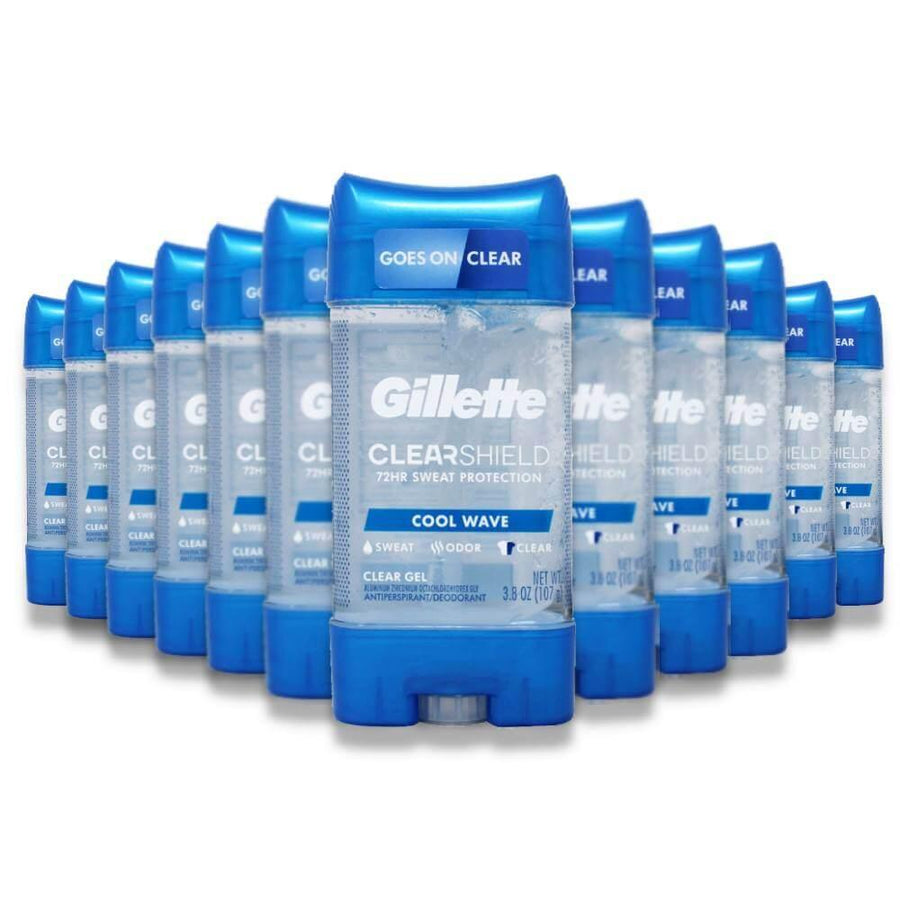 Gillette Anti-Perspirant Deodorant Clear Gel - Cool Wave, 3.8 Oz - 12 ...