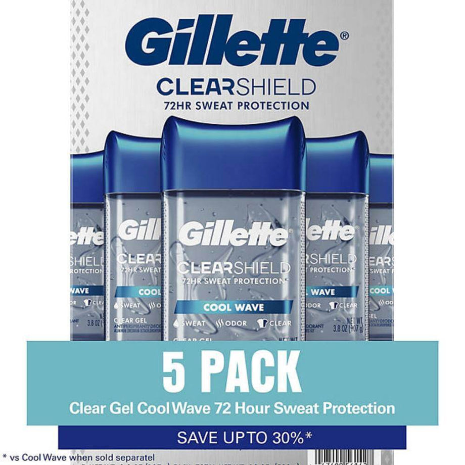  Gillette Endurance Antiperspirant Gel, Cool Wave : Beauty &  Personal Care