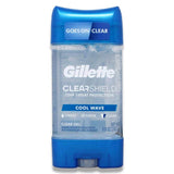 Gillette Anti-Perspirant Deodorant Clear Gel - Cool Wave, 3.8 Oz - 12 Pack Contarmarket