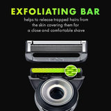 GilletteLabs - Men's Razor with Exfoliating Bar - 1 Handle, 7 Refills, 1 Premium Magnetic Stand