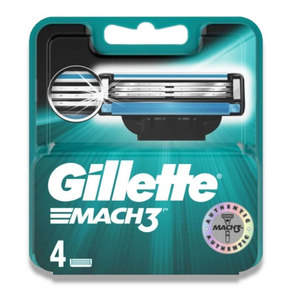 Gillette Mach3 Razor Blades - 4 Ct Each Contarmarket