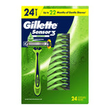 Gillette - Sensor3 Sensitive Men's Disposable Razor - 24 Ct Each