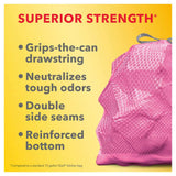 Glad ForceFlex MaxStrength Tall Trash Bags - Cherry Blossom with Febreze Freshness, 120 ct / 13 gal