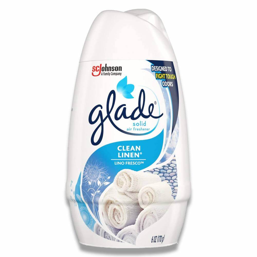 Glade Solid Air Freshener, Clean Linen - 6 Oz - 12 Pack Contarmarket