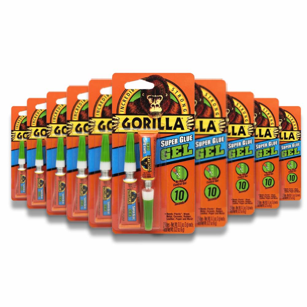 Gorilla - Super Glue Gel Twin Pack - 3g Tube - 10 Pack