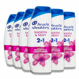 Head & Shoulders -2 in 1 Dandruff Shampoo and Conditioner, Anti-Dandruff Treatment - 12.5 Oz - 6 Pack