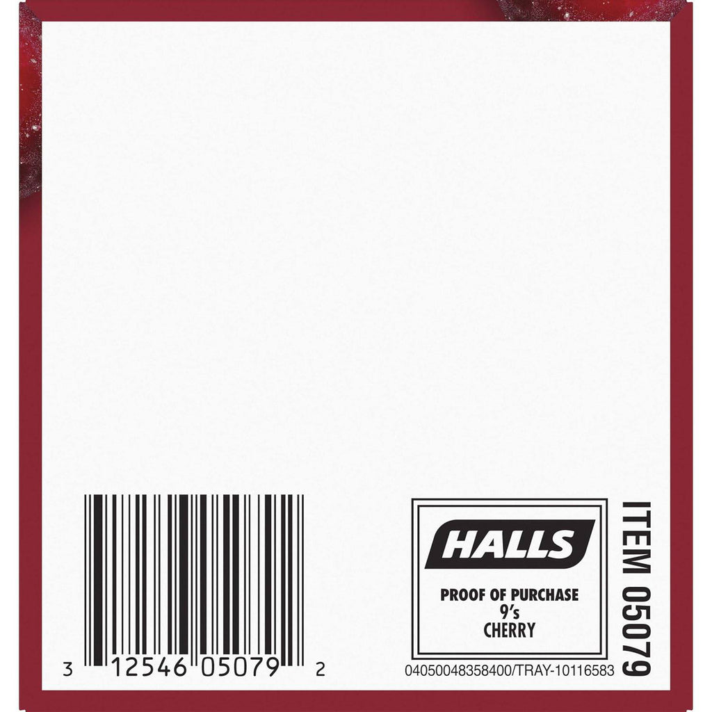 Halls Cherry Cough Drops - 20 Ct Each Contarmarket