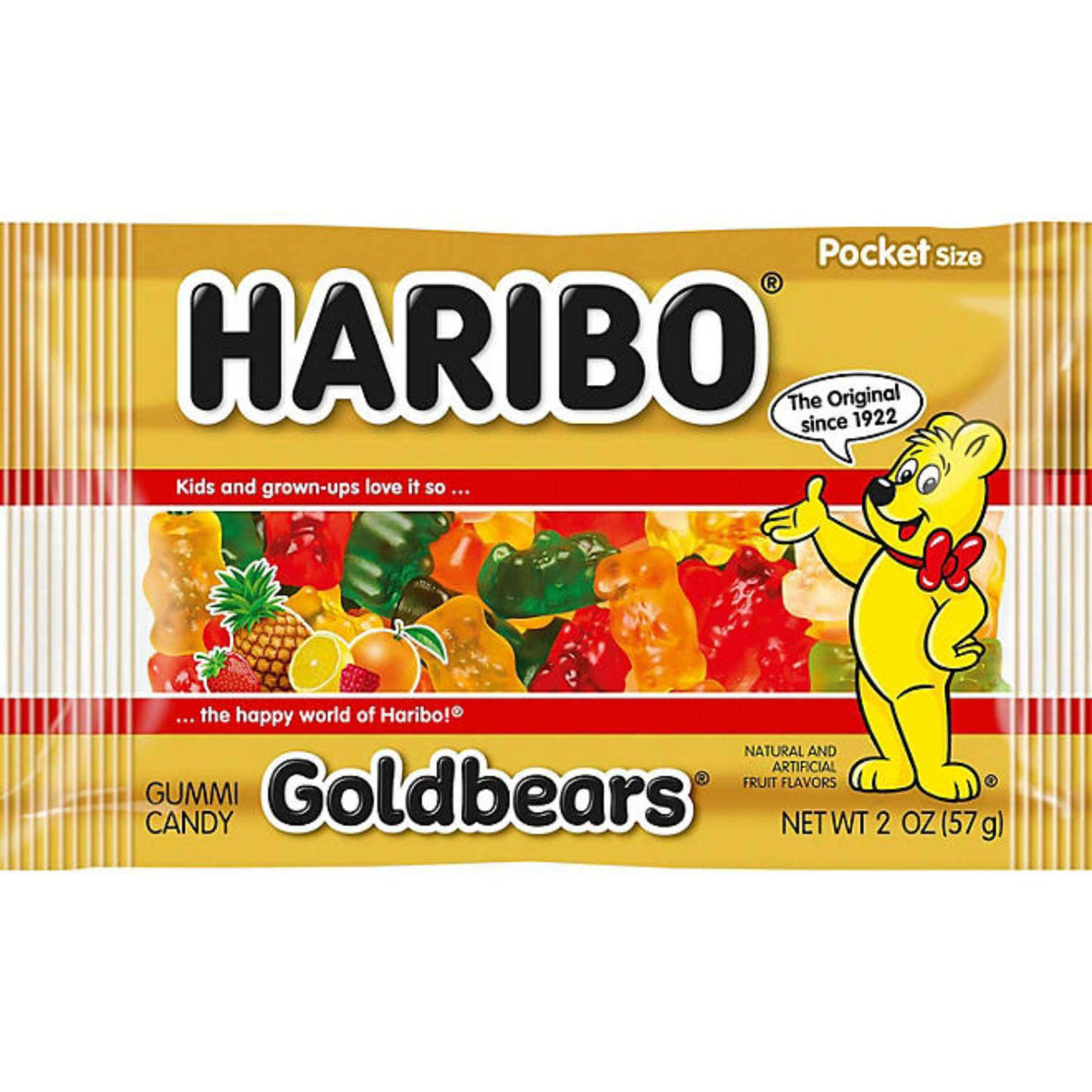 Haribo Goldbears Gummy Candy 2 Oz 24 Pack Contarmarket