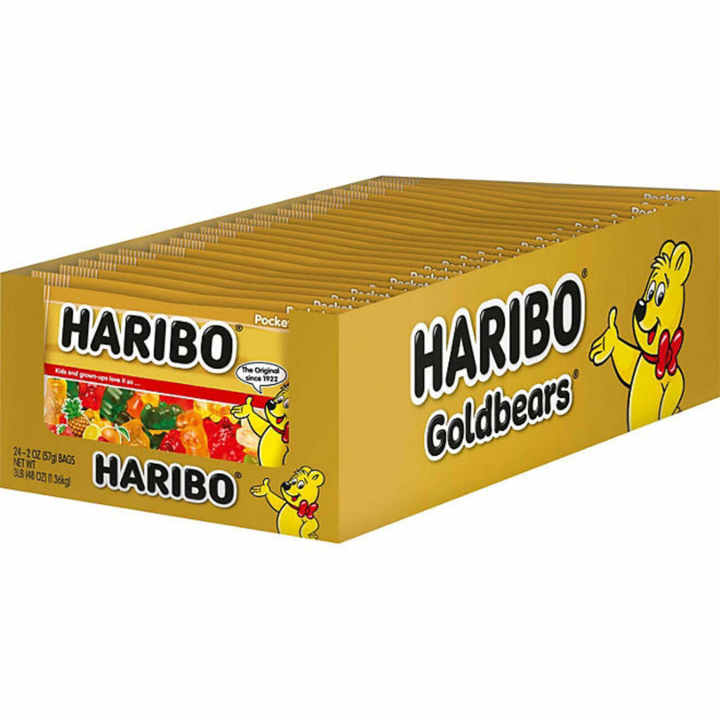 Haribo Goldbears Gummy Candy 2 Oz 24 Pack Contarmarket