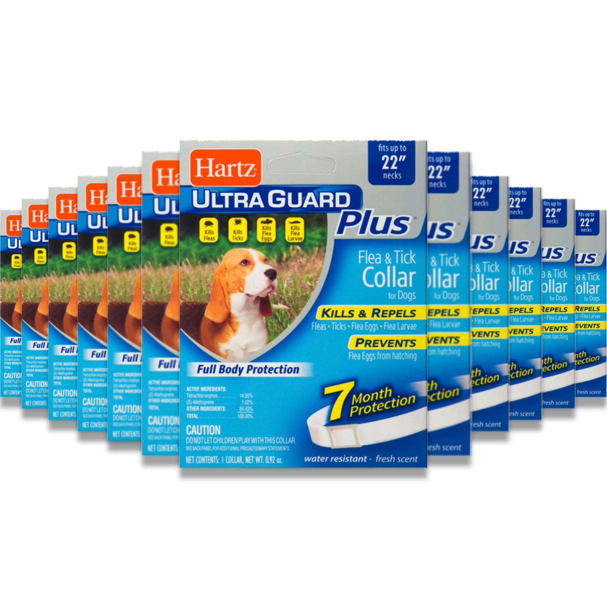 Hartz - Ultra Guard Plus Flea & Tick Collar For Dogs Fits Up to 22" Necks - 48 Pack