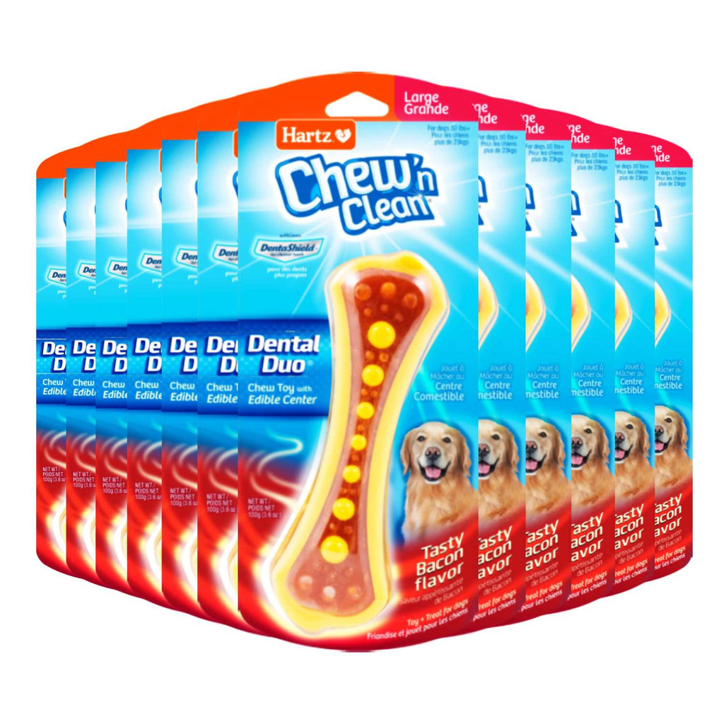 Hartz Chew 'n Clean Dental Duo Dog Toy - 12 Pack Contarmarket