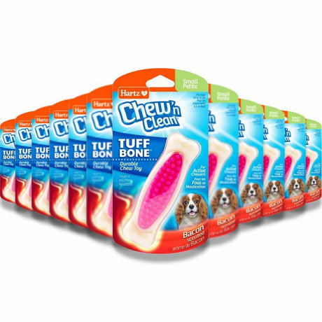 Hartz Chew 'n Clean Tuff Bone Dog Chew Toy Small 24 Pack Contarmarket