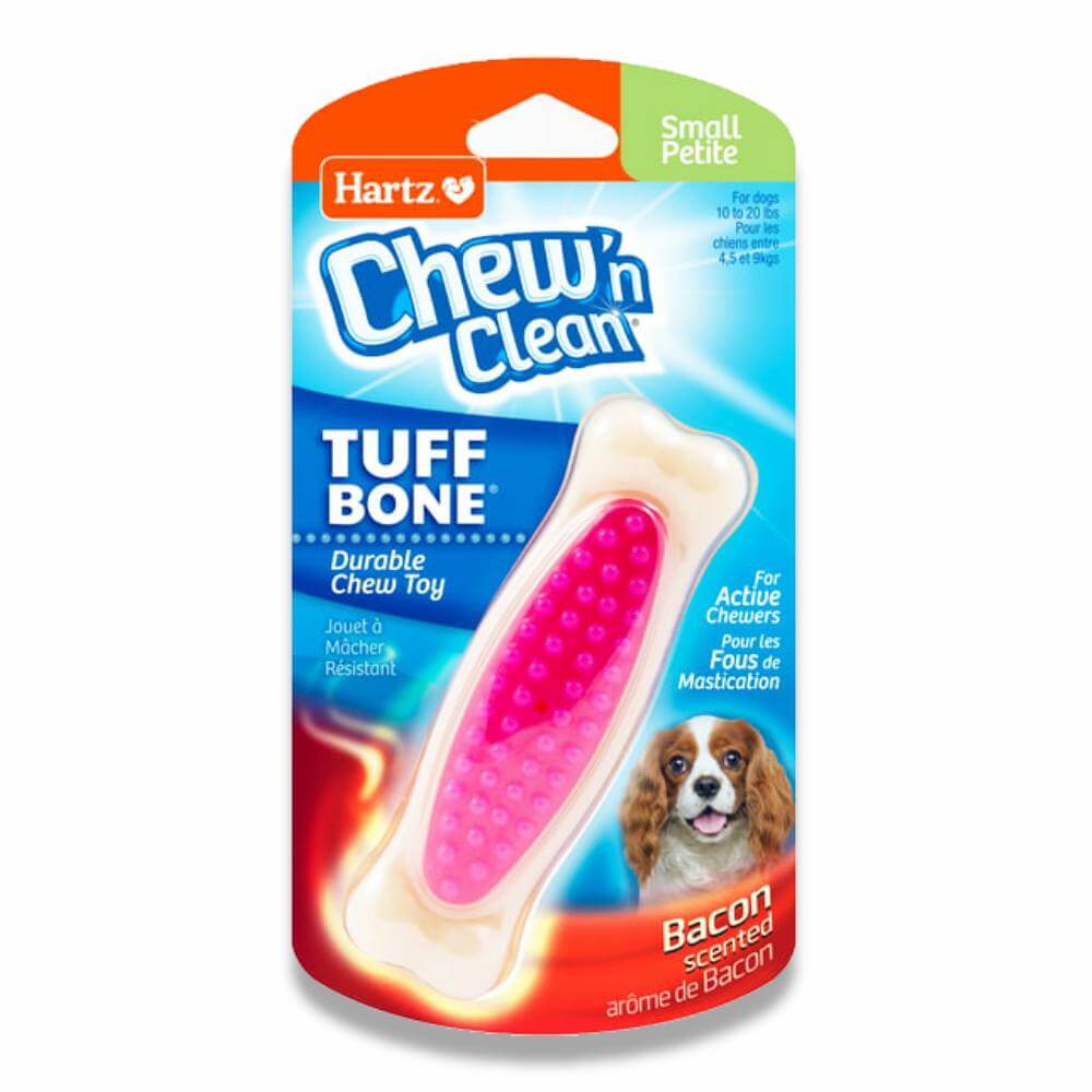 Hartz Chew 'n Clean Tuff Bone Dog Chew Toy Small 24 Pack Contarmarket