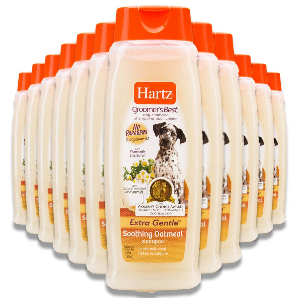 Hartz Oatmeal Shampoo for Dogs - 12 Pack Contarmarket