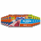 Hefty - Quart Freezer Storage Slider Bags - 35ct - 9 Pack