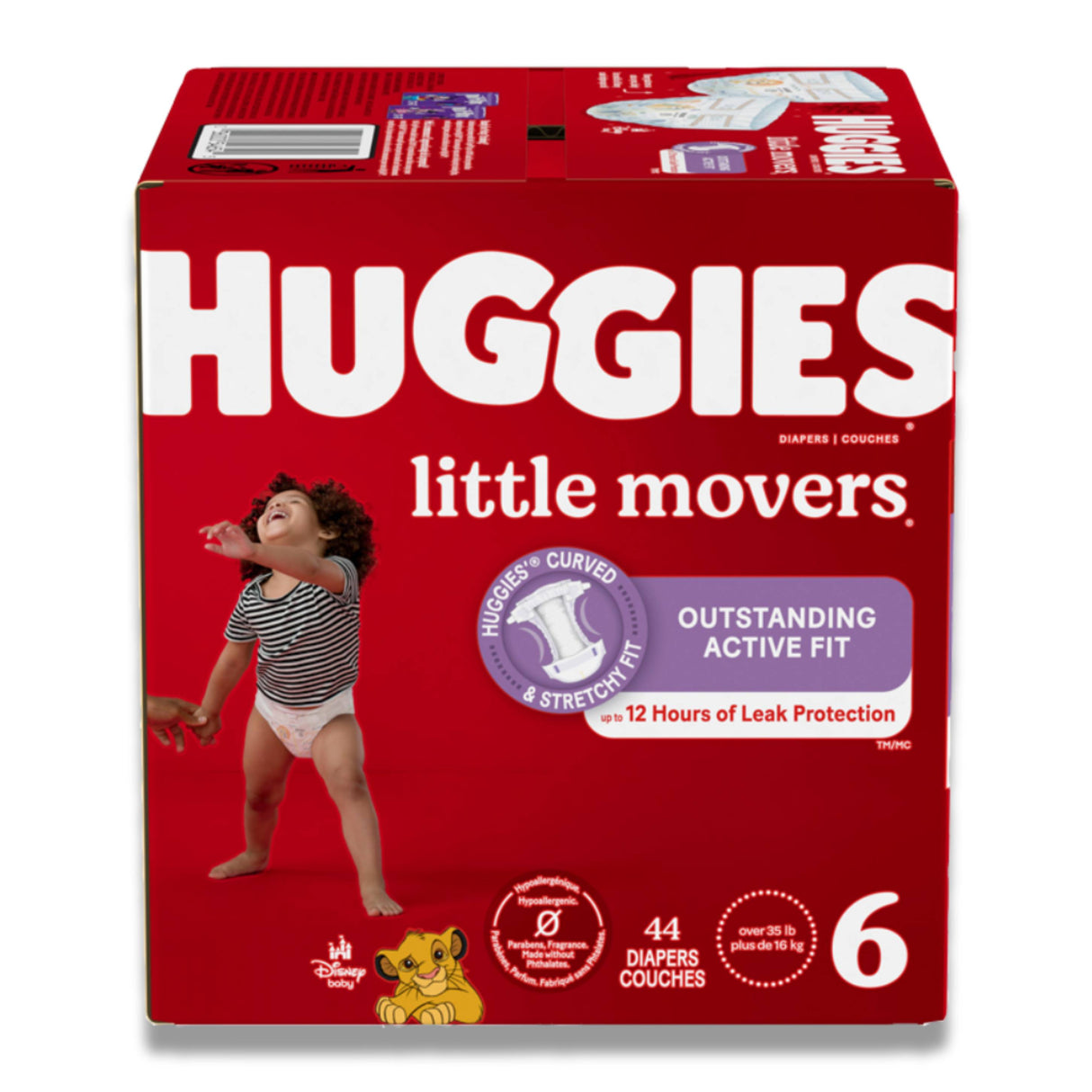 Huggies - Little Movers Baby Diapers, Size 6 - 44 Ct Each