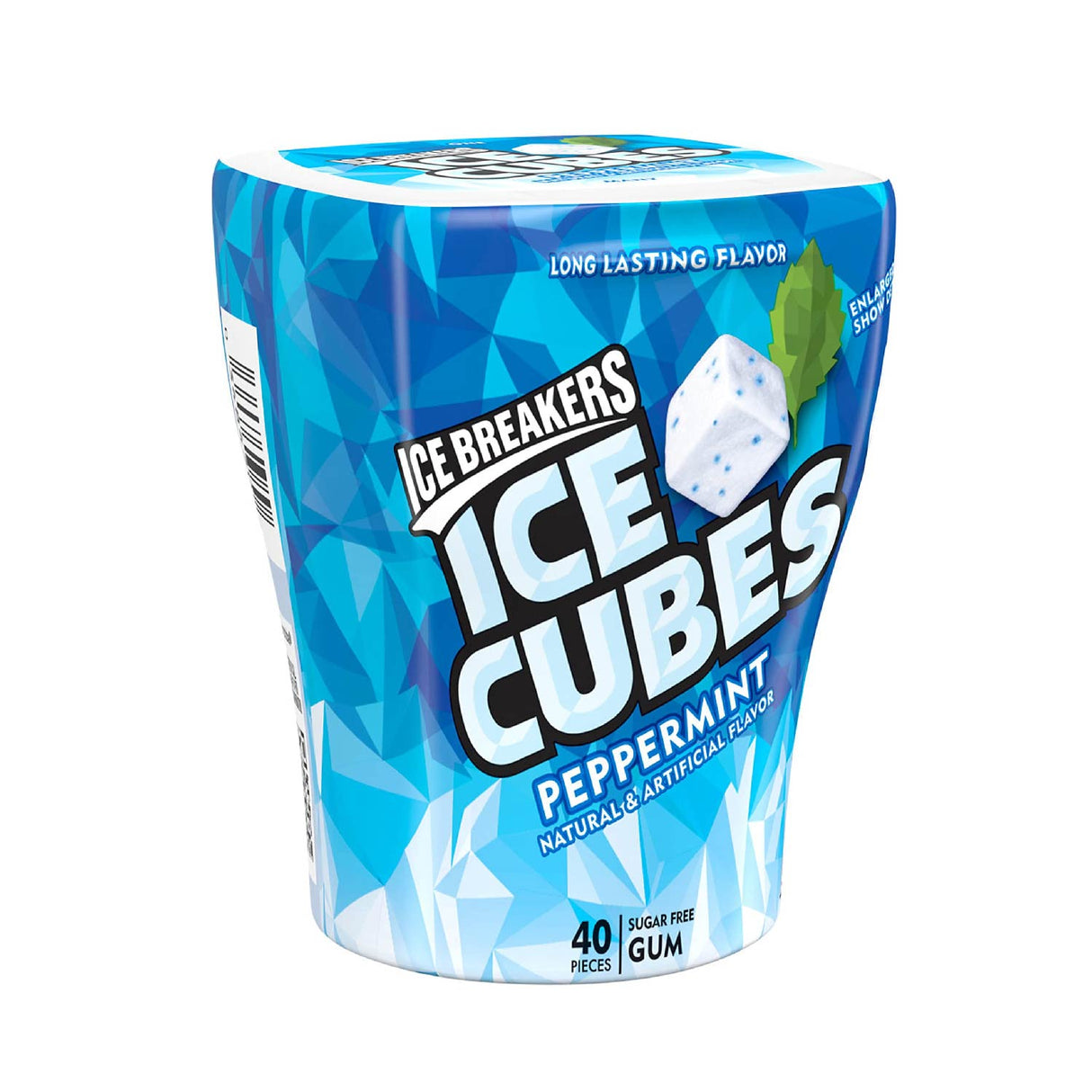 Ice Breakers Gum, Sugar Free Ice Cubes, Peppermint - Pack of 4 Bottles