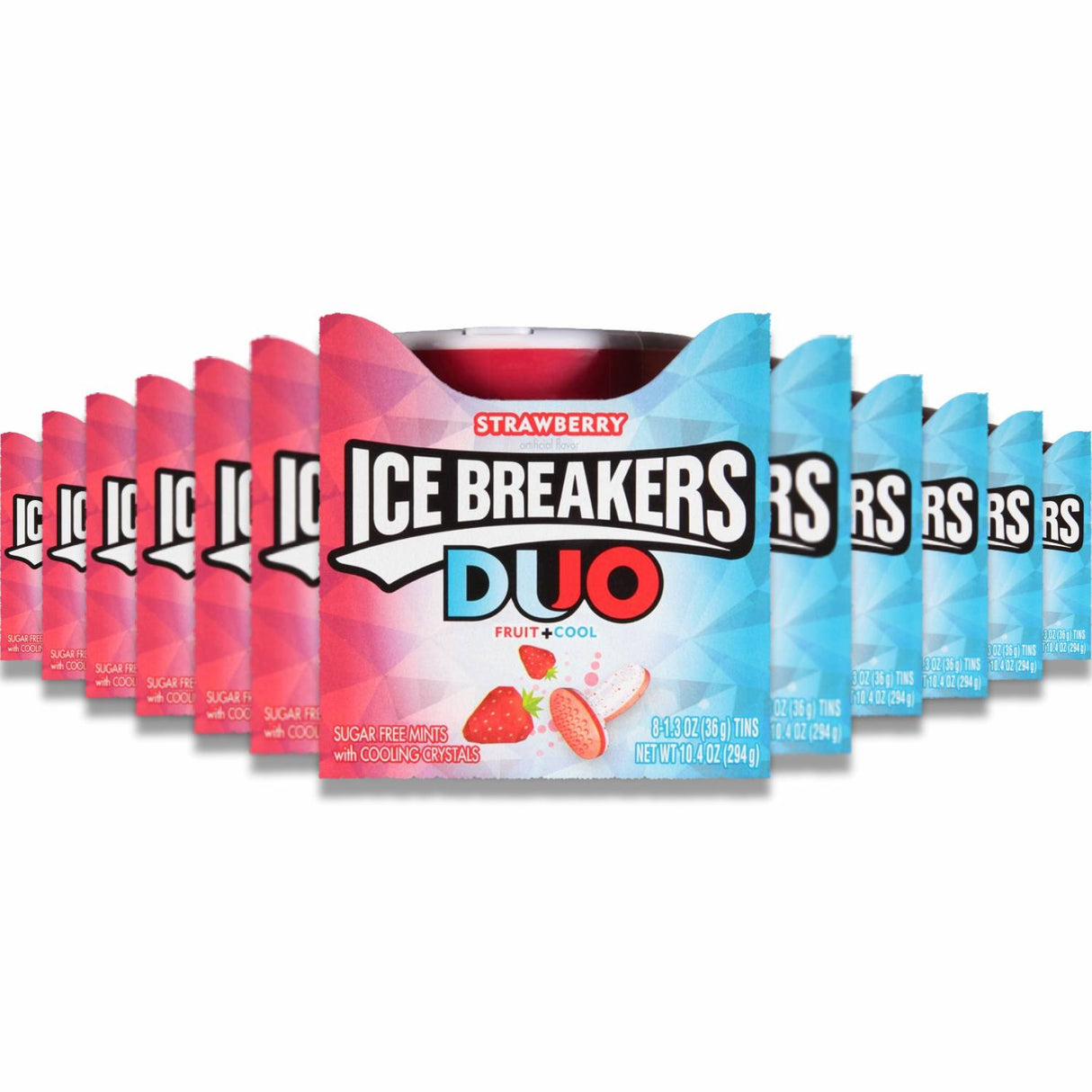 Ice Breakers DUO Mints Strawberry  8 ct - 24 Pack - ( 192 ct )